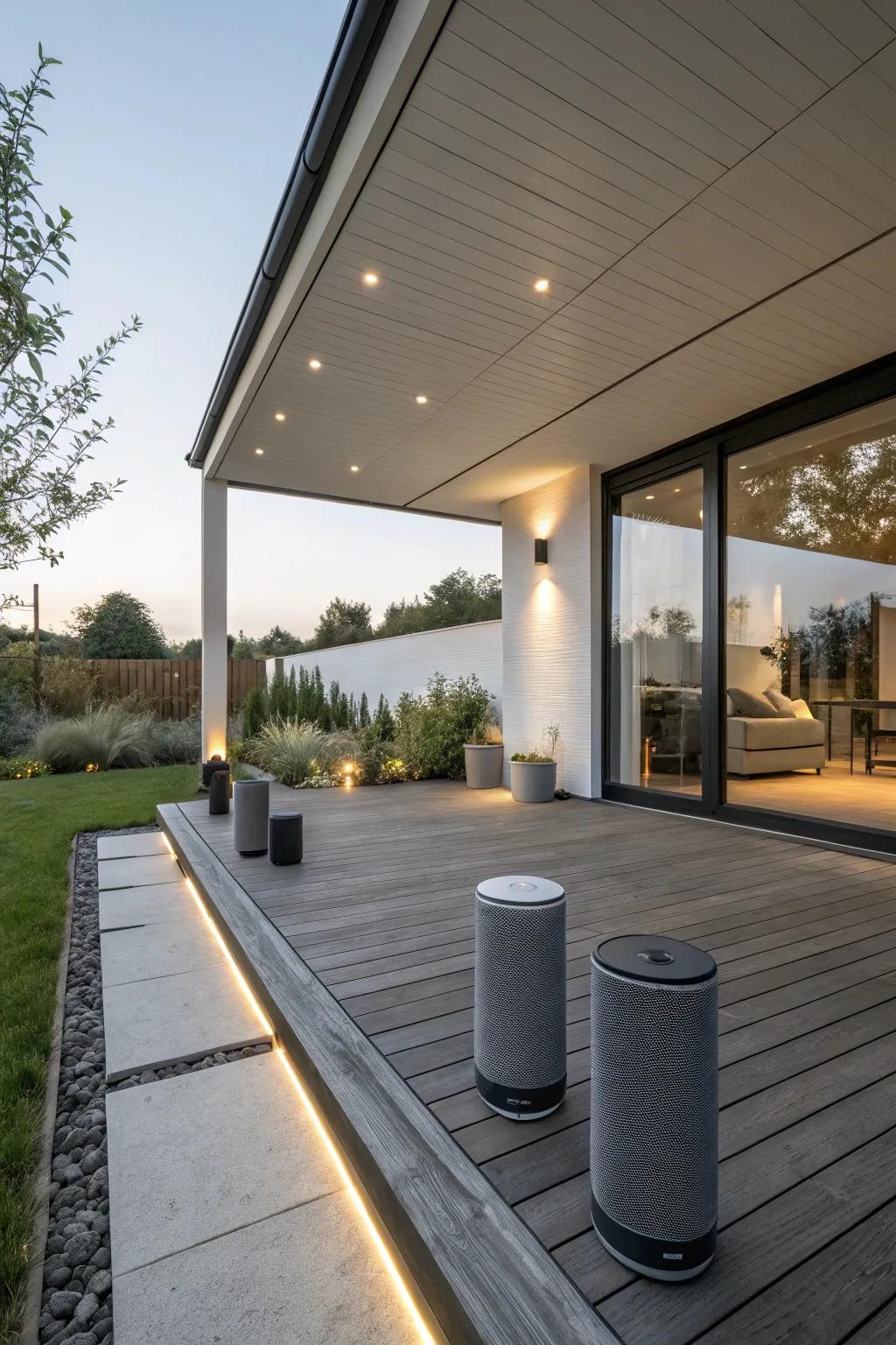 Smart technology adds modern convenience to outdoor living.