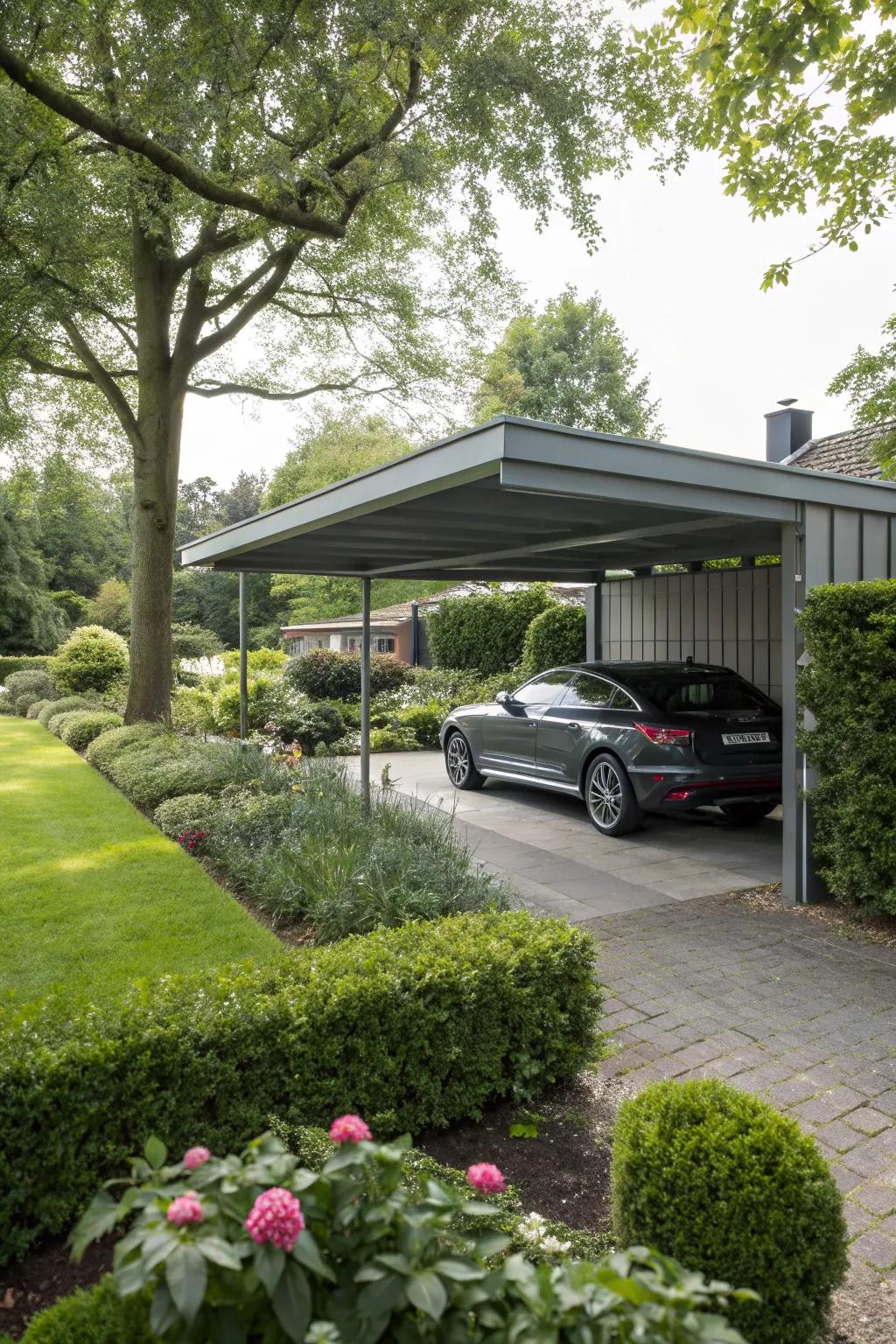 Drive-through design for easy access.