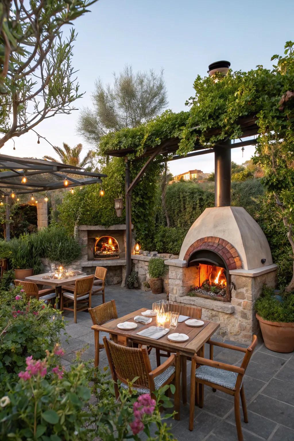 Extend your kitchen outdoors for delightful dining.