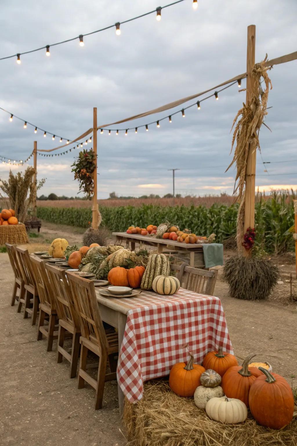 Harvest festival celebrates nature's bounty with seasonal charm.