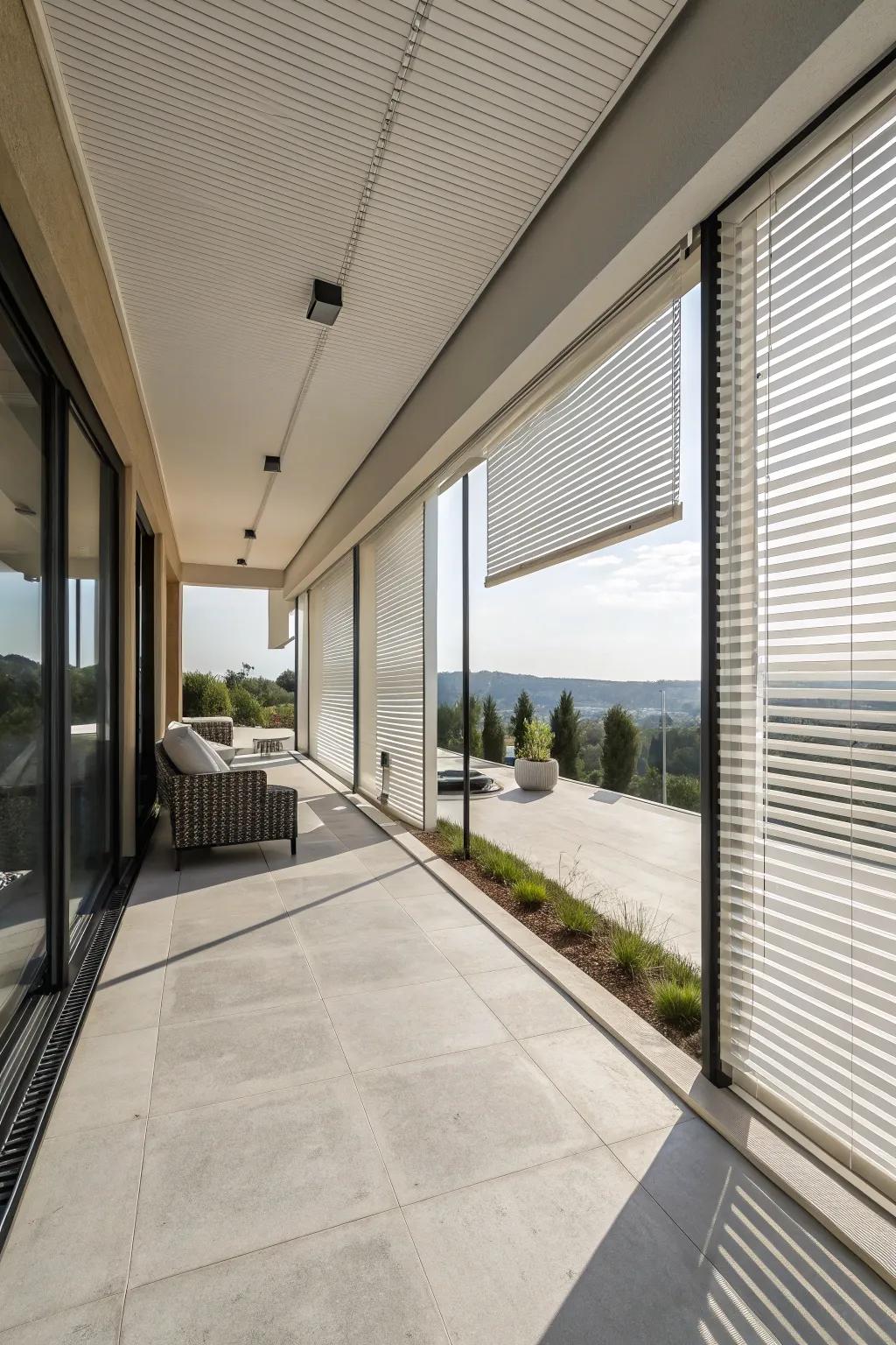 Minimalist blinds offer simplicity and style for modern spaces.