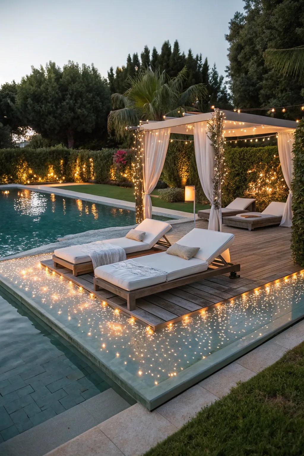 Floating decks offer a stylish and functional extension to your pool area.