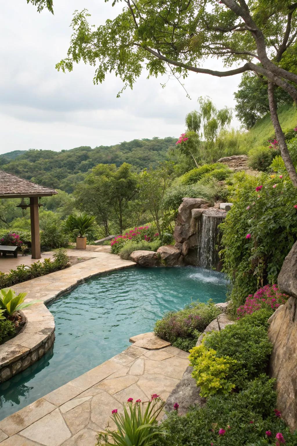 Nature-inspired features blend seamlessly with the environment.