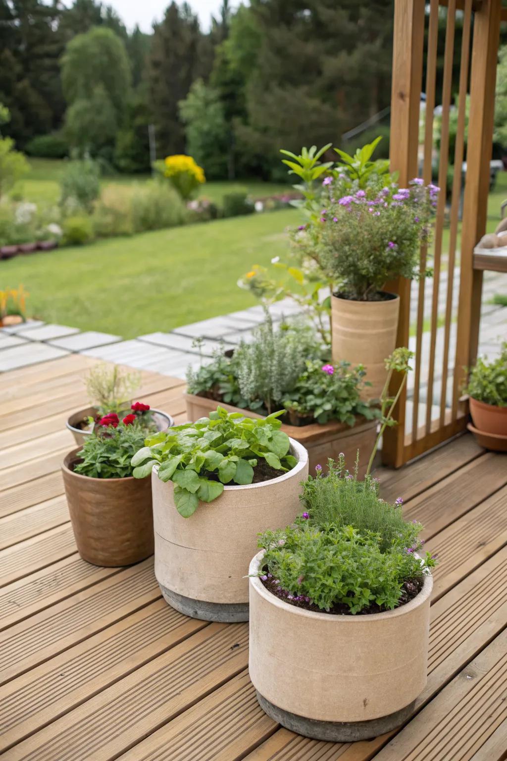 Eco-friendly practices enrich your deck with sustainable beauty.