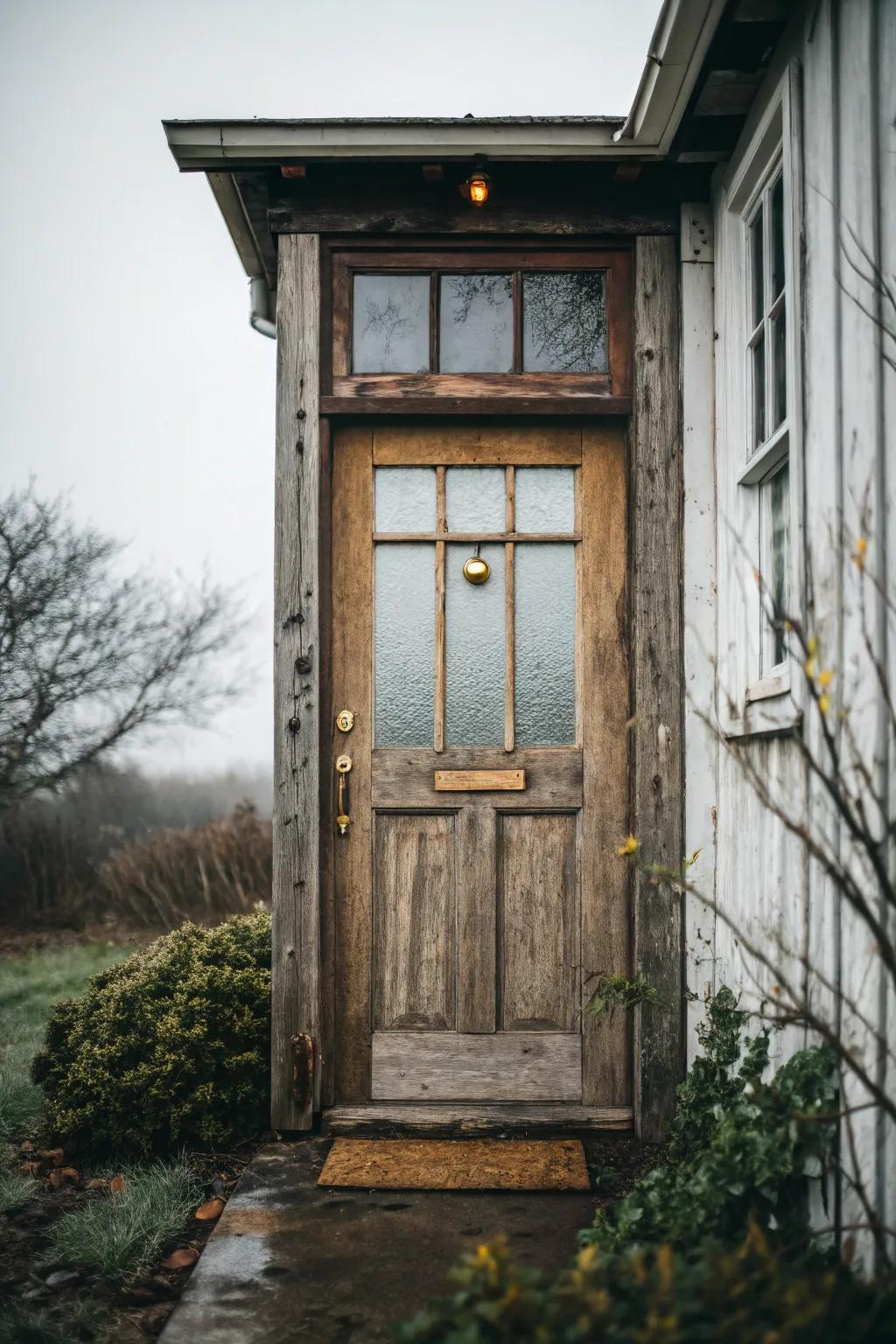 A transom window brings in extra light and elegance.