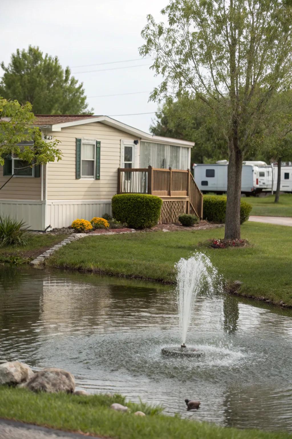 Water features add tranquility and elegance to your yard.