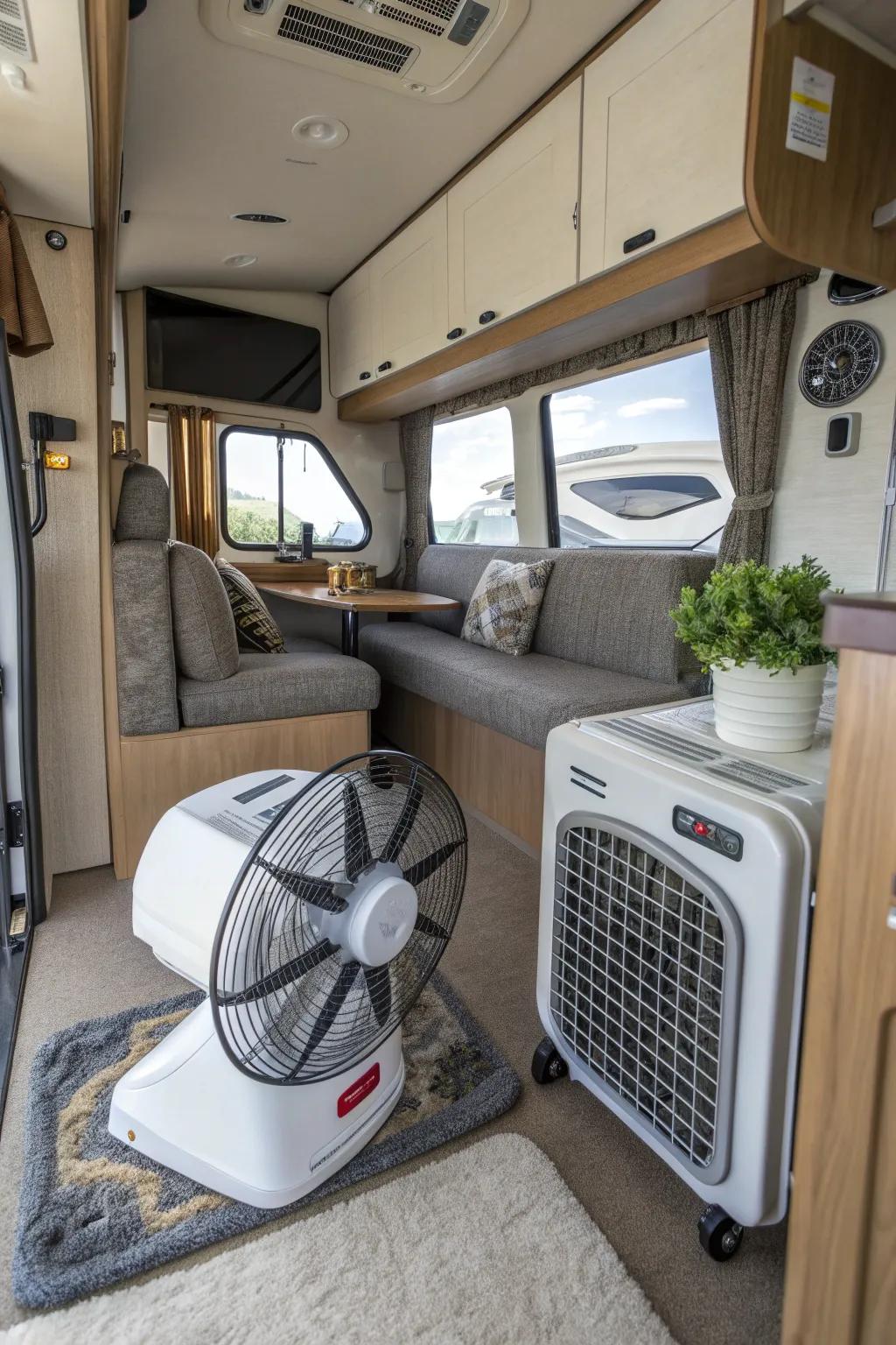 Stay comfortable year-round with efficient camper climate control.