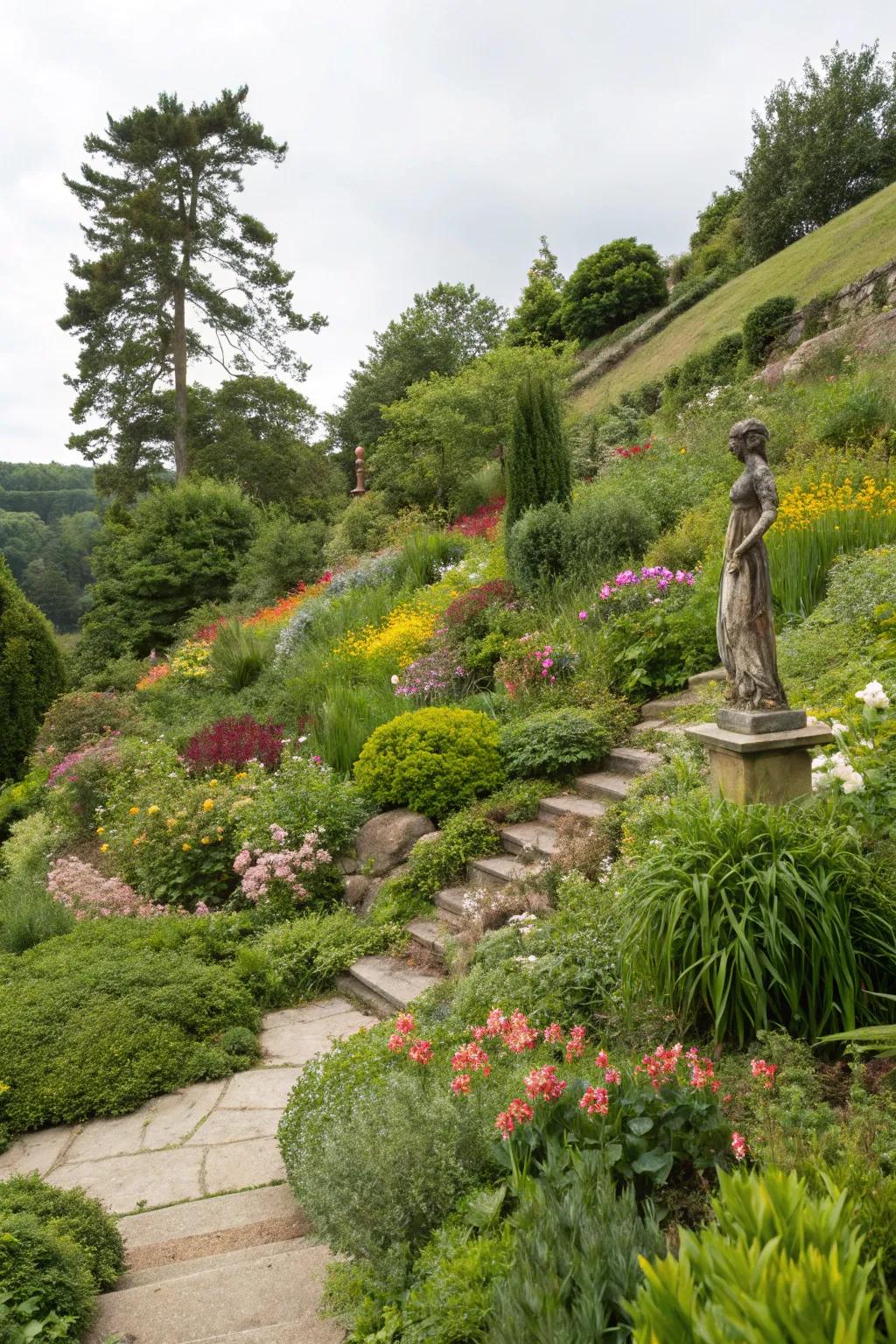 An art installation adds personality and intrigue to your slope.