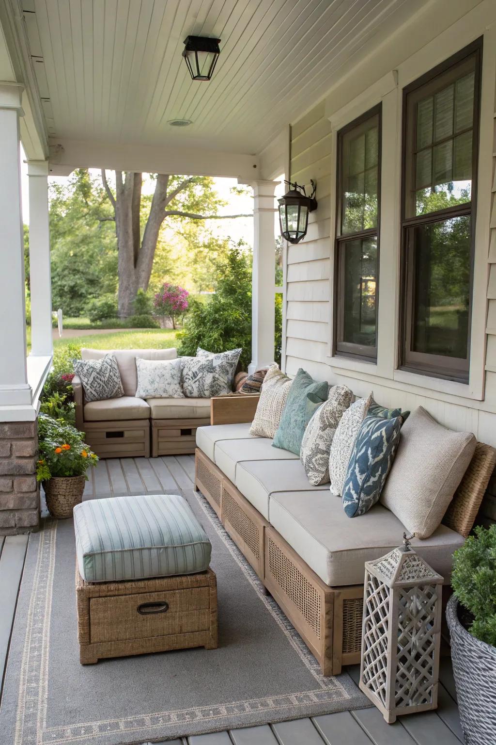 Modular furniture offers flexibility and adaptability.