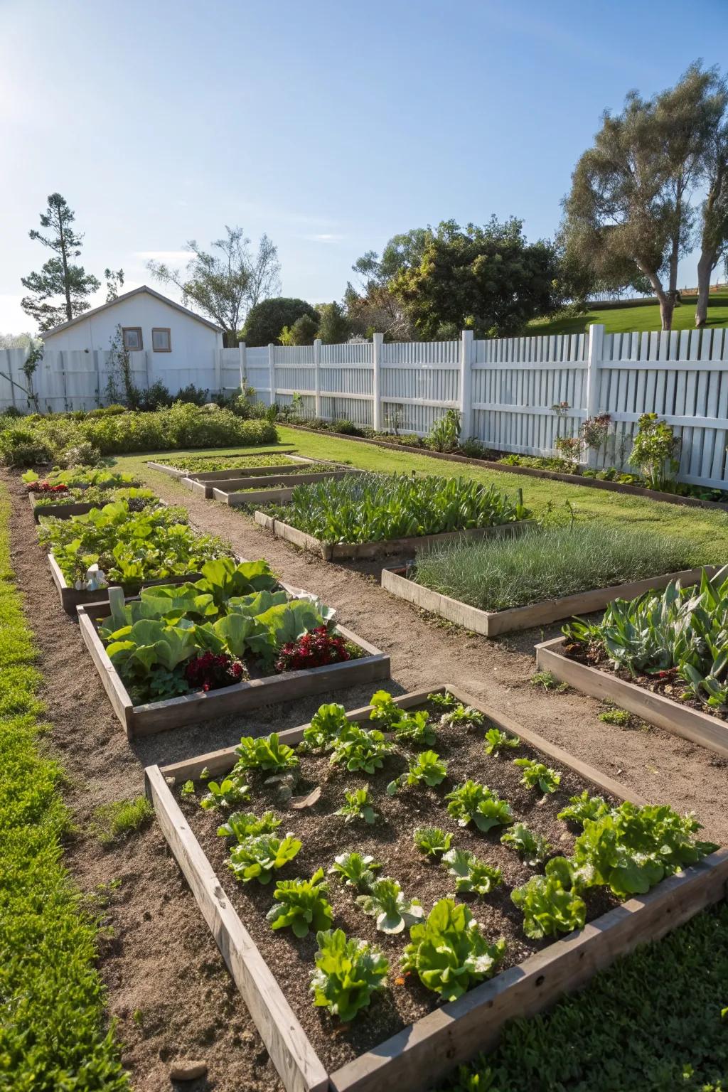 Square foot gardening makes the most of limited space.