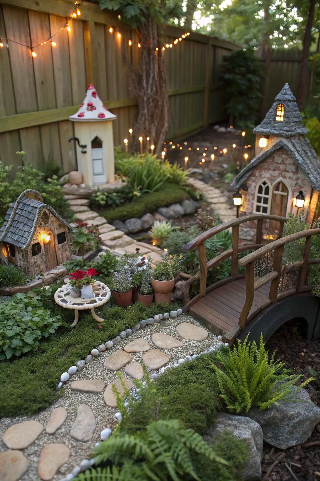 A themed garden nook sparks imagination and joy.