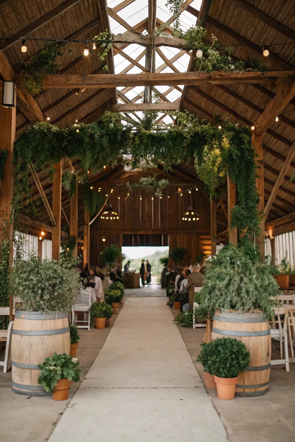 Eco-friendly details for a sustainable celebration.
