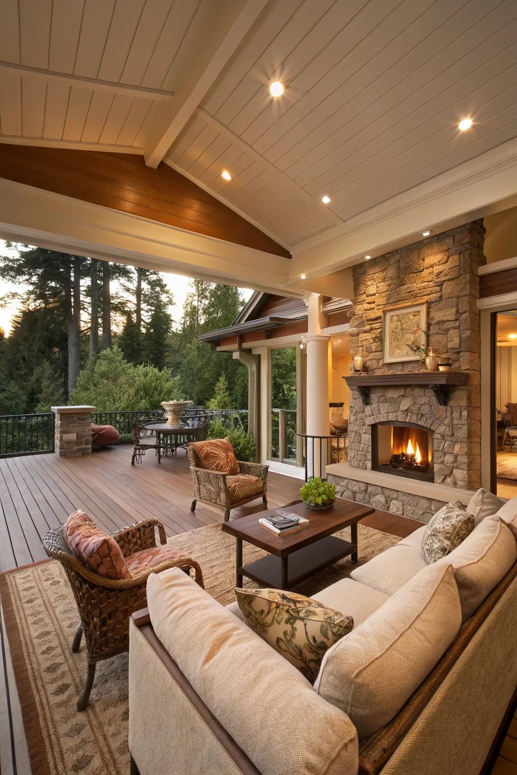 A smooth transition makes your deck an extension of your home.