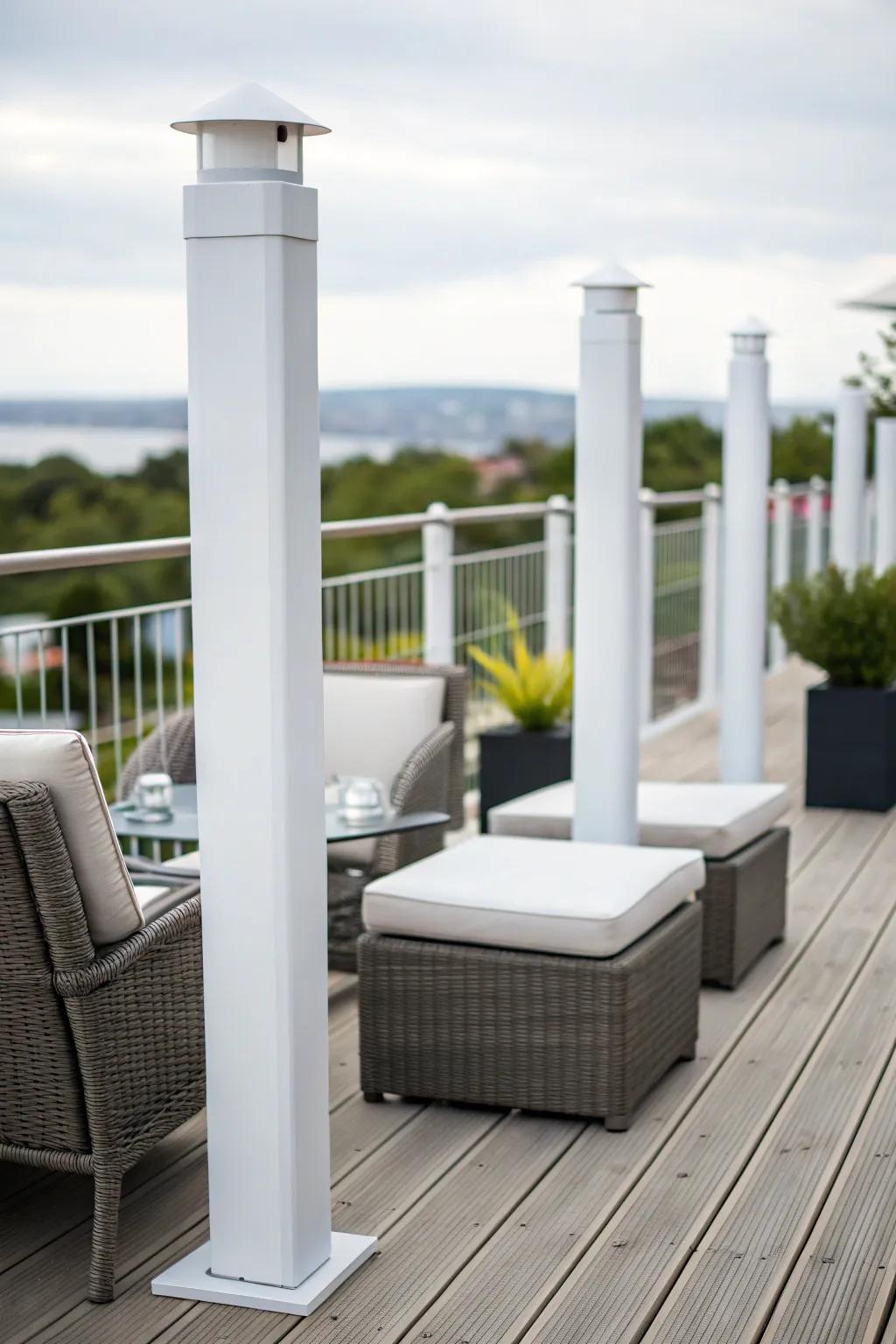 PVC wraps offer a modern aesthetic with minimal maintenance.