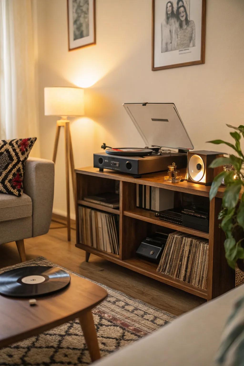 Set the mood with calming music.