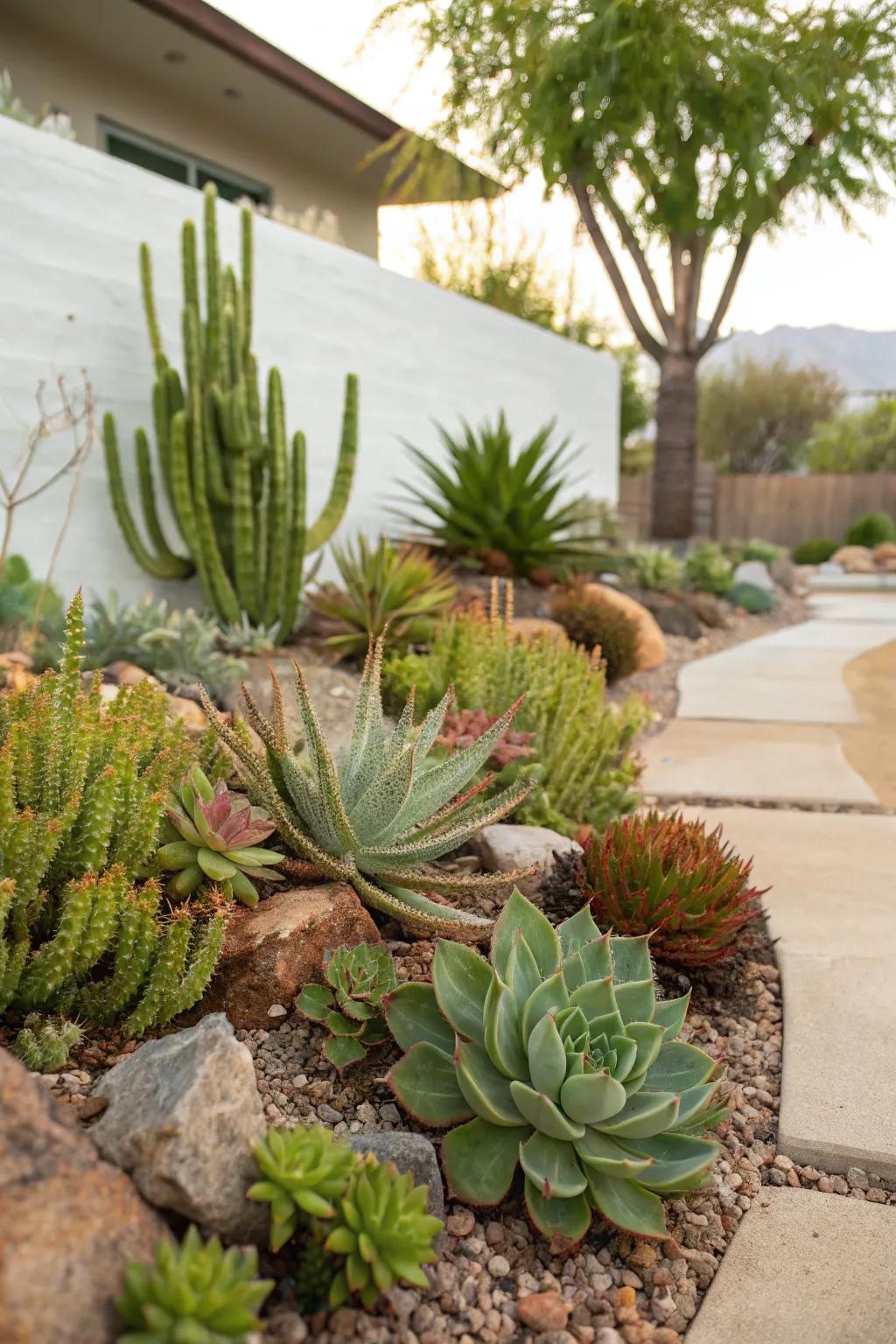 A low-maintenance drought-resistant oasis.