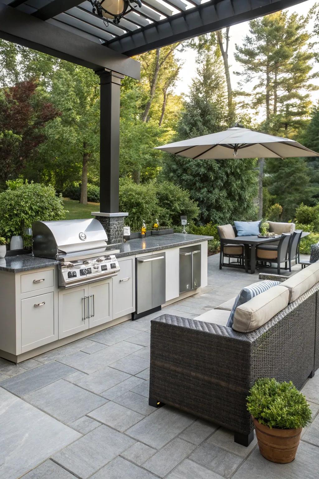 Elevate your entertaining with a functional outdoor kitchen.