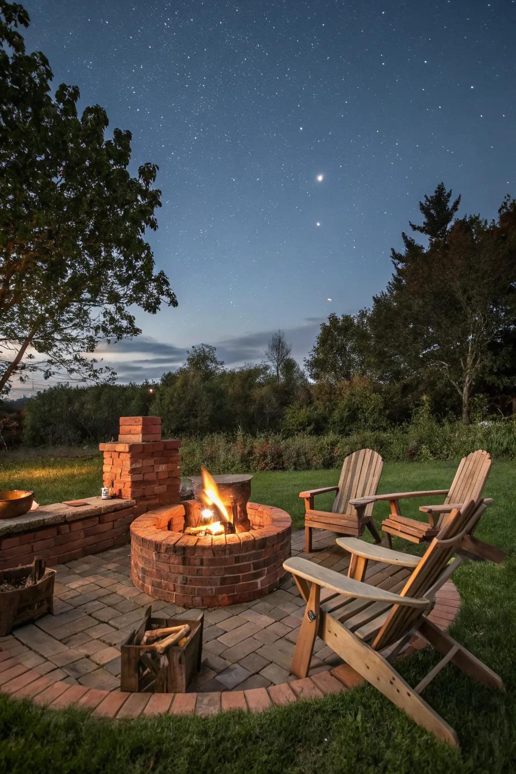 A cozy fire pit setting for memorable evenings.