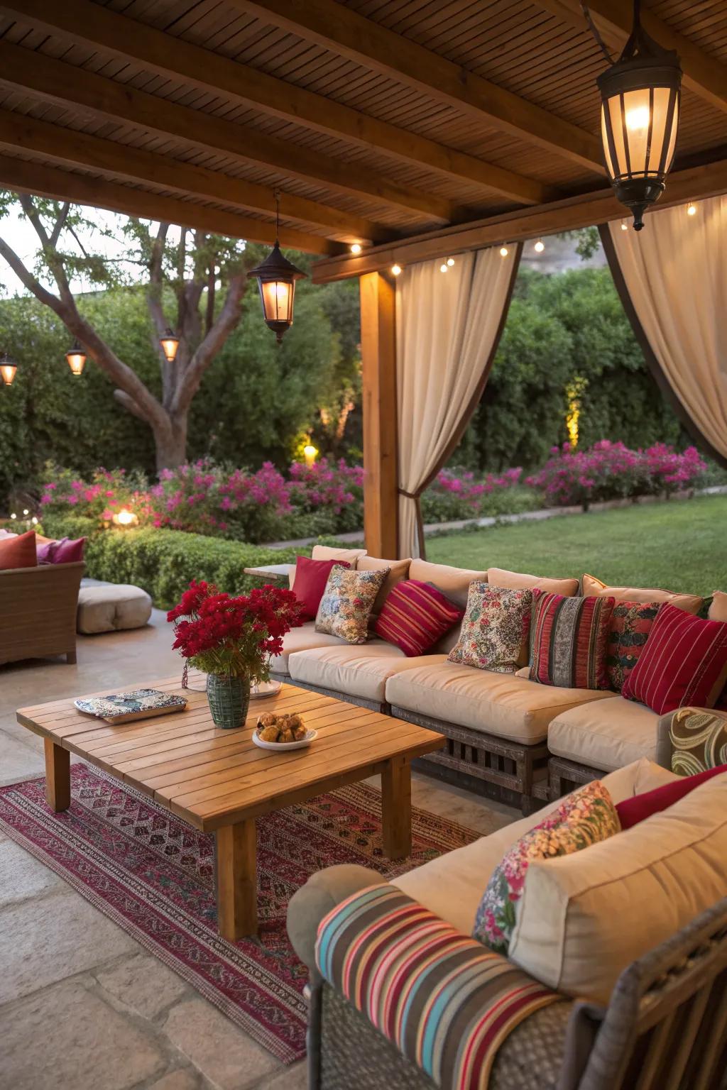A cozy seating area for relaxation and conversation.