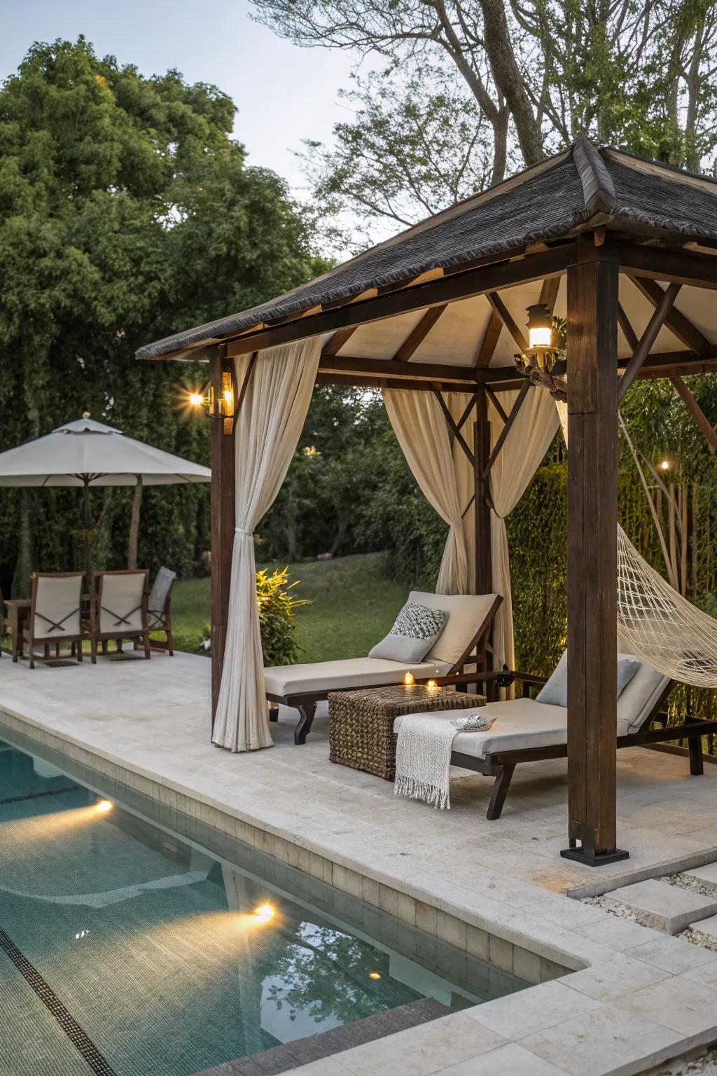 Create a comfort zone with cozy seating.