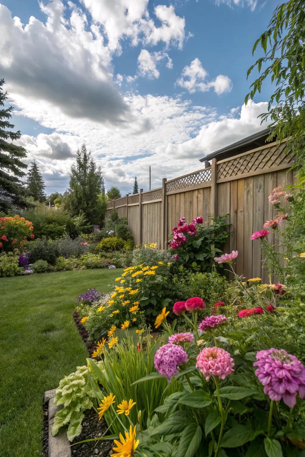 Lush greenery transforms your backyard into a natural paradise.