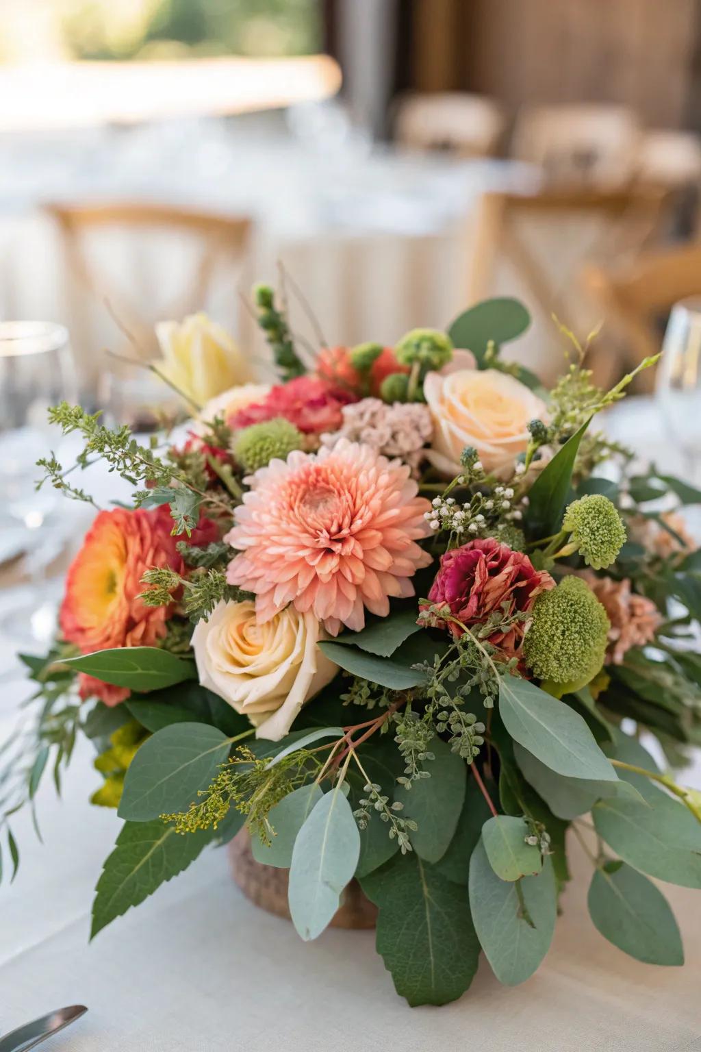 Seasonal blooms make stunning floral decorations.