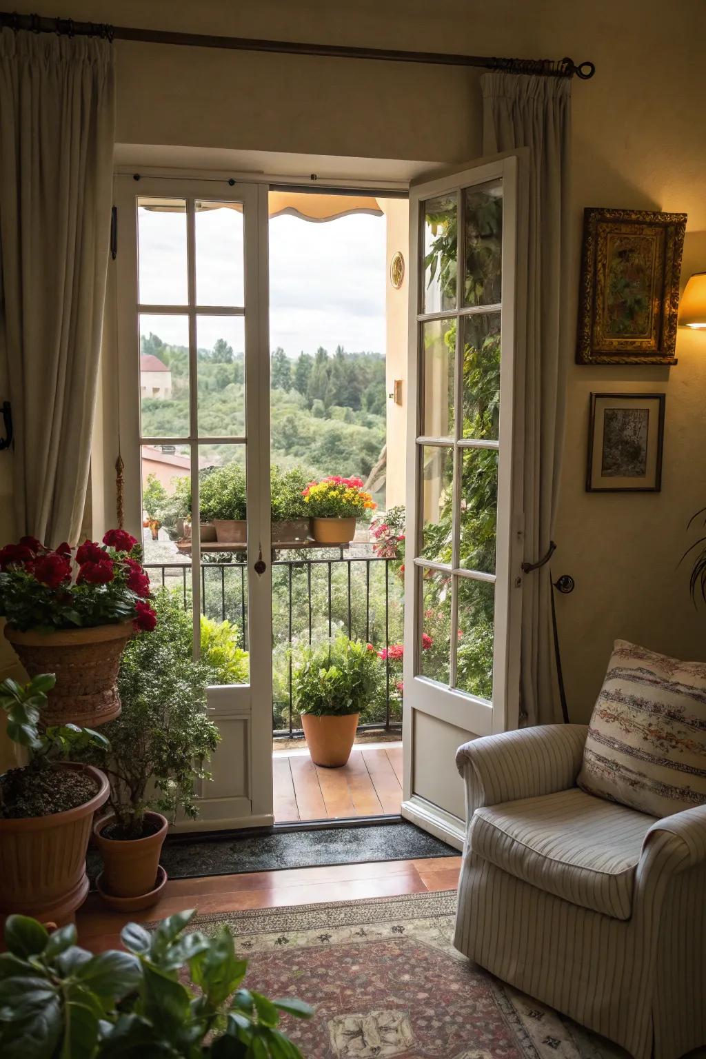 French doors add classic charm and sophistication to any home.