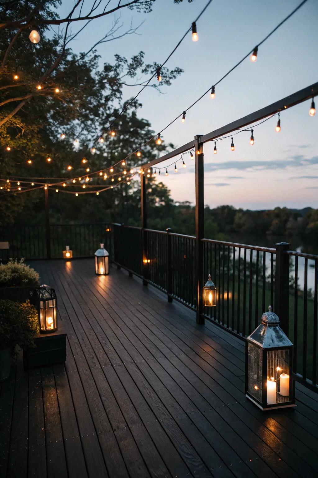Create a warm ambiance with strategic lighting.