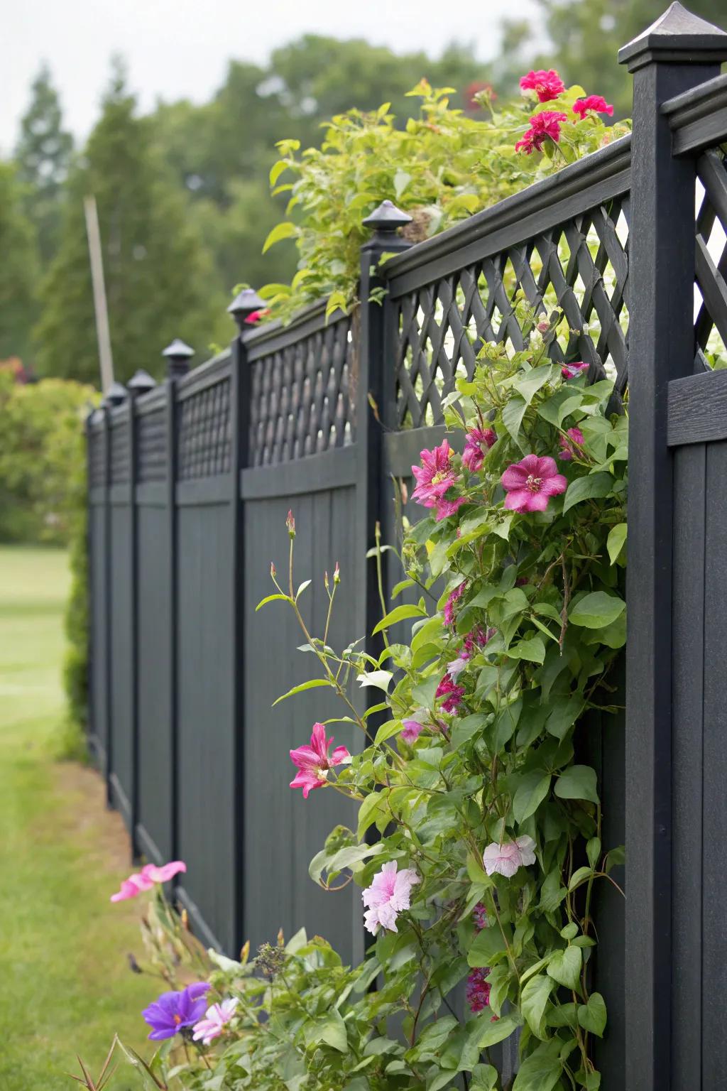 A lattice top adds elegance and supports climbing plants beautifully.