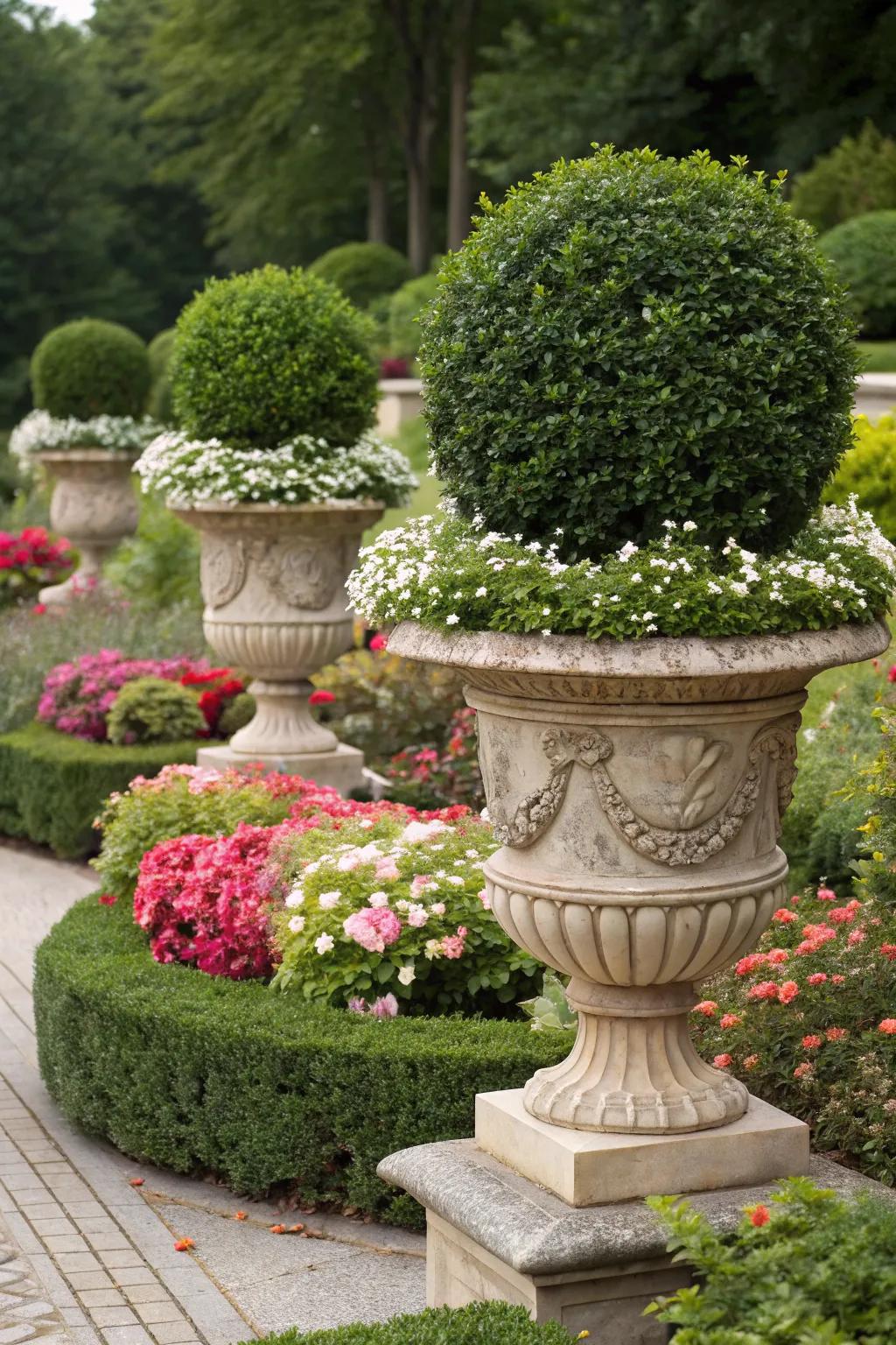 Achieve timeless elegance with classic planter styles.