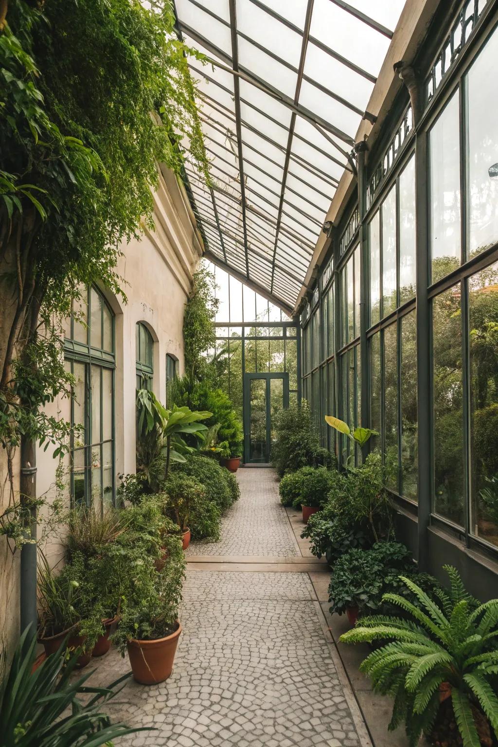 Nurture seedlings with a transitional greenhouse.