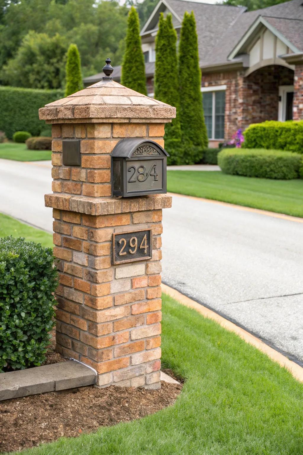 Personalize your mailbox with a custom number plate topper for both style and function.