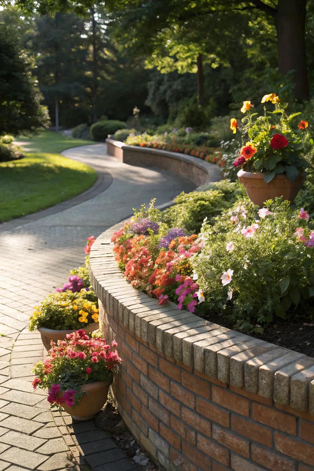 Graceful curves bring a soft touch to your garden.