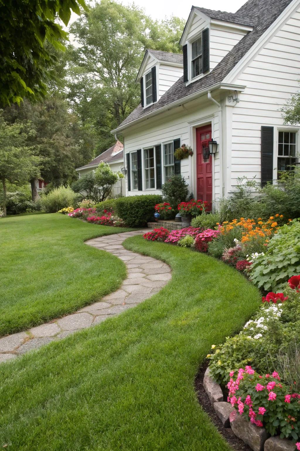 Green lawns create the perfect canvas for your garden.