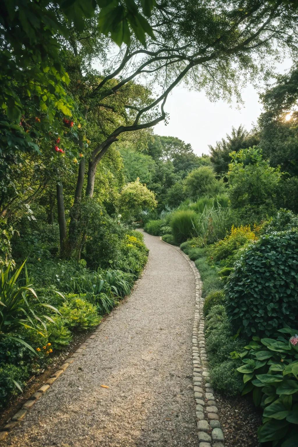 Gravel paths add rustic charm and structure to any garden