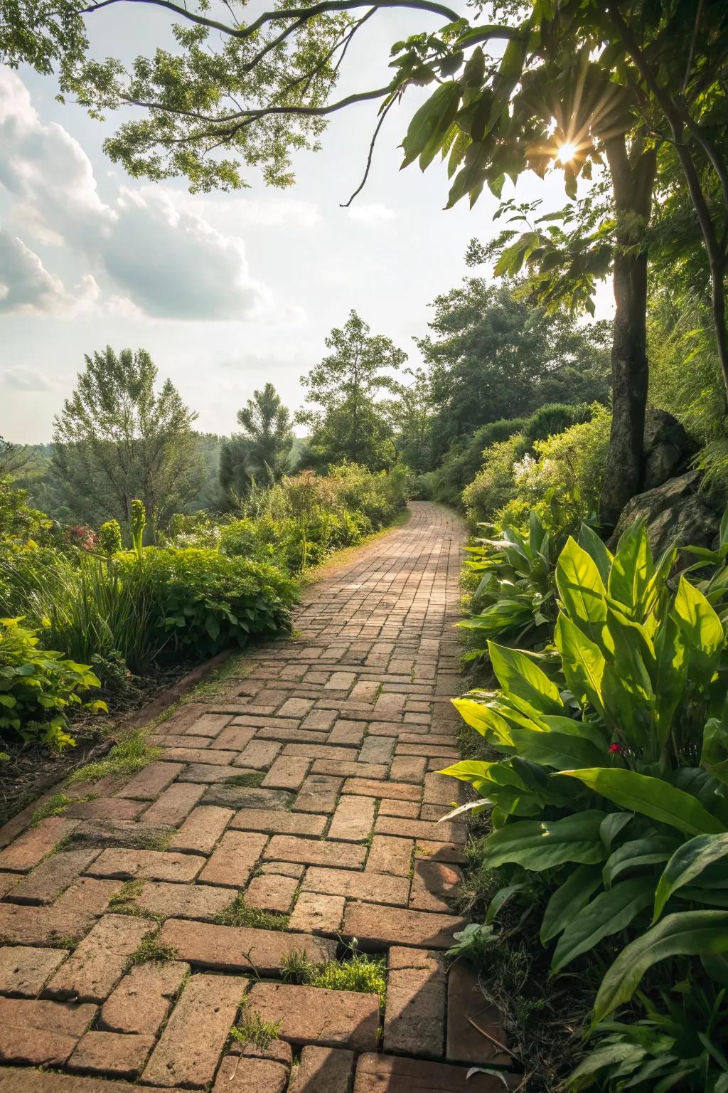 Reclaimed bricks bring a touch of history to your garden.