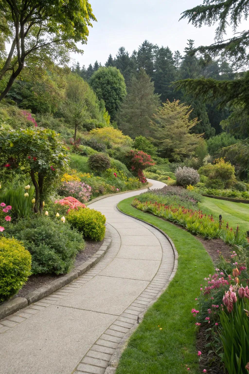 Add an artistic flair with a beautifully curved path.