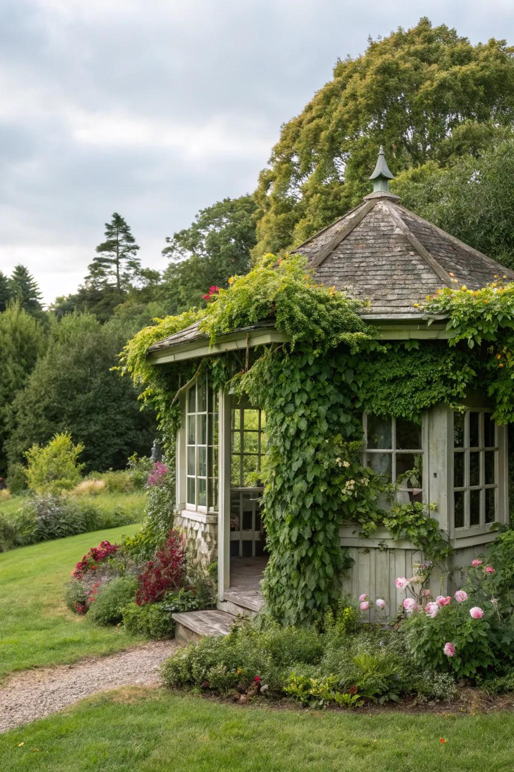 Embrace nature with a summer house that integrates into your garden.