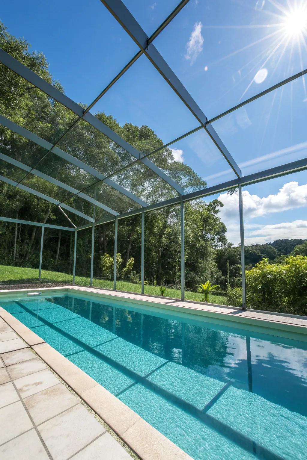 Glass enclosures offer protection without compromising on views.