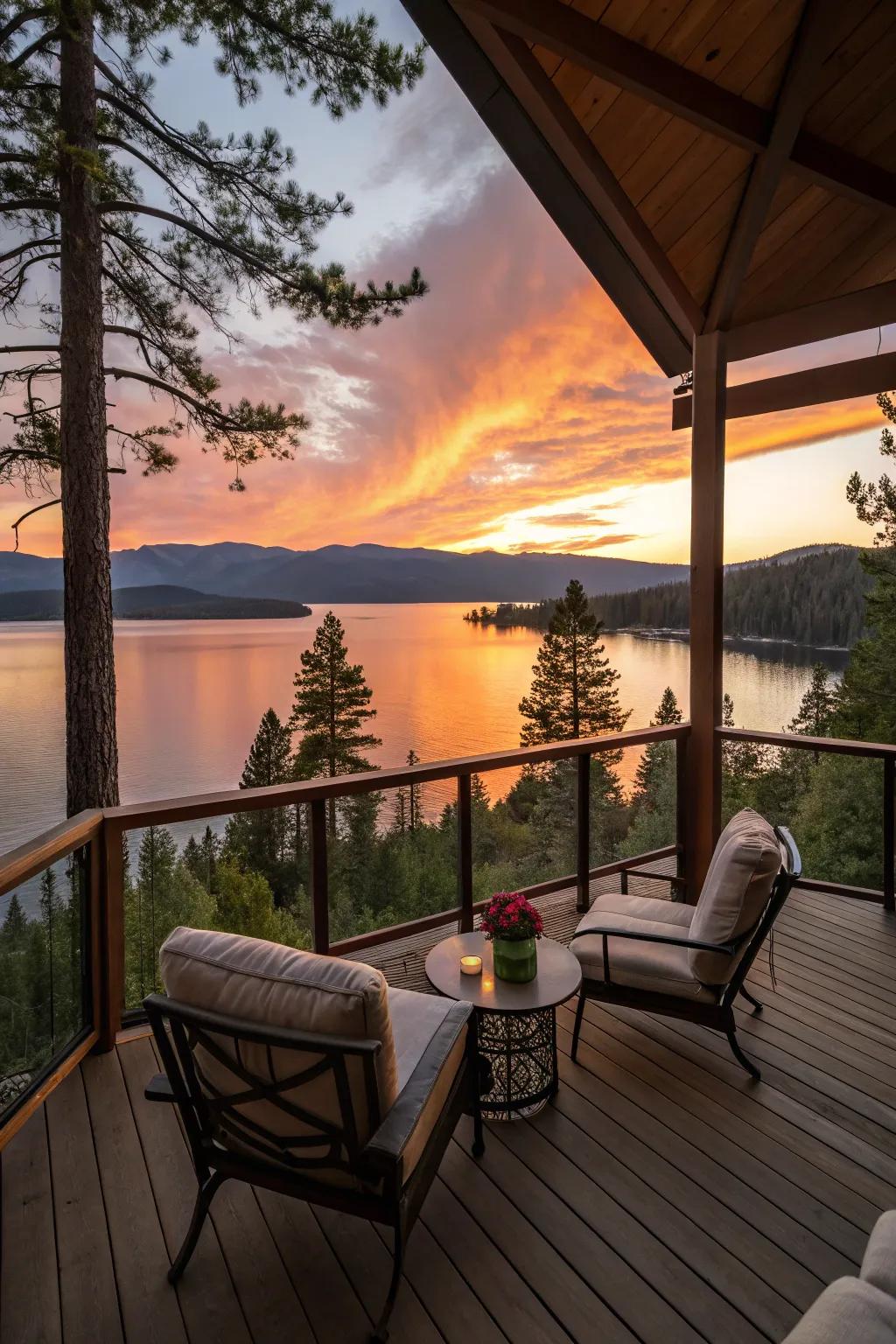 An elevated deck offering breathtaking panoramic views.