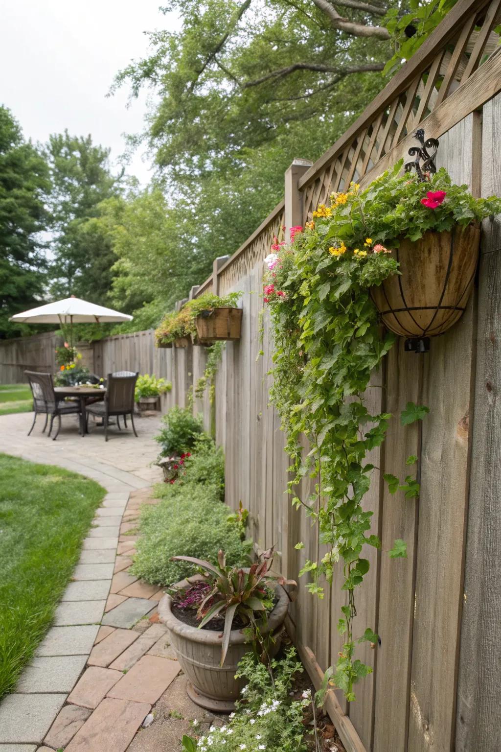 Natural wood tones paired with greenery create a warm and inviting space.