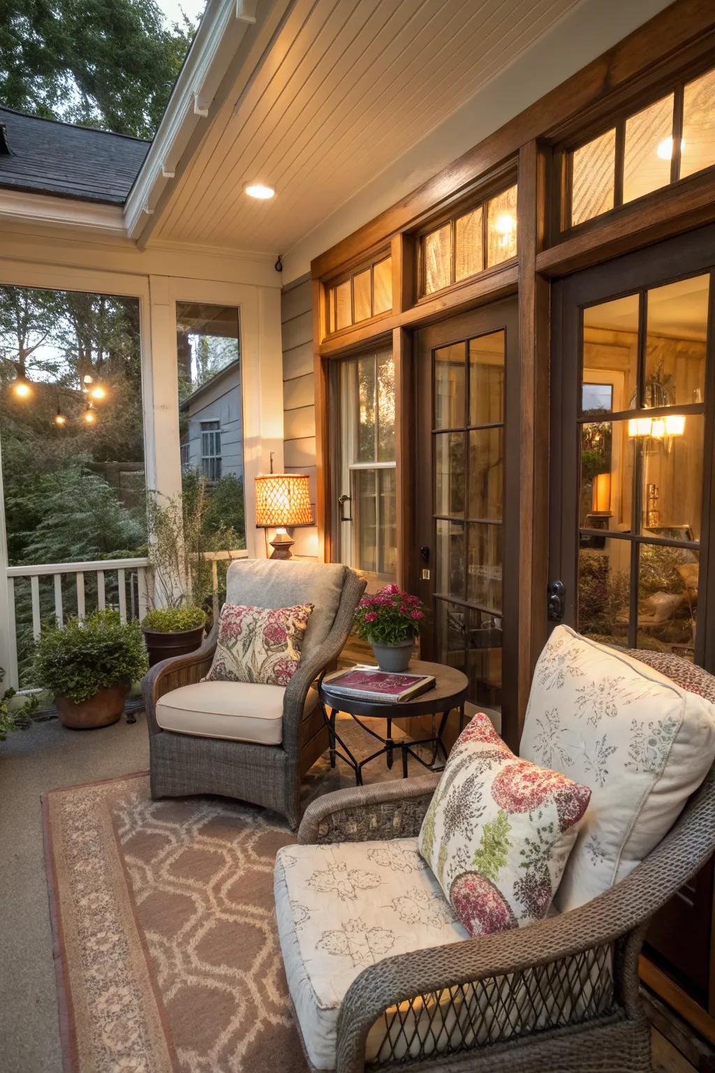 A cozy seating area perfect for relaxation and chats.