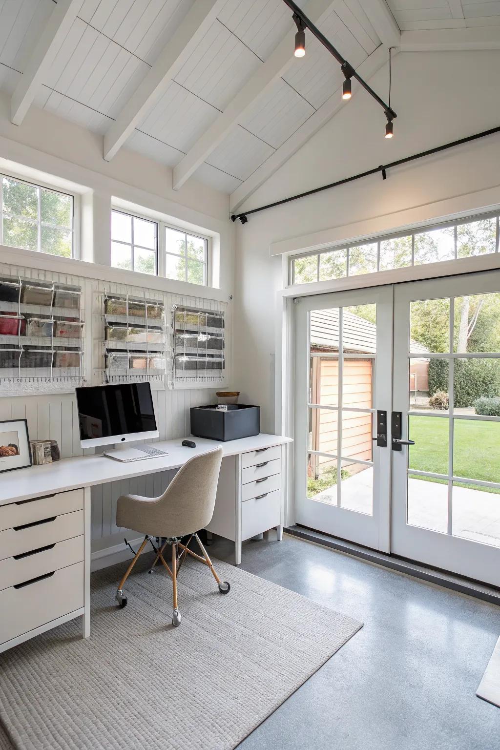 A serene workspace away from home distractions.