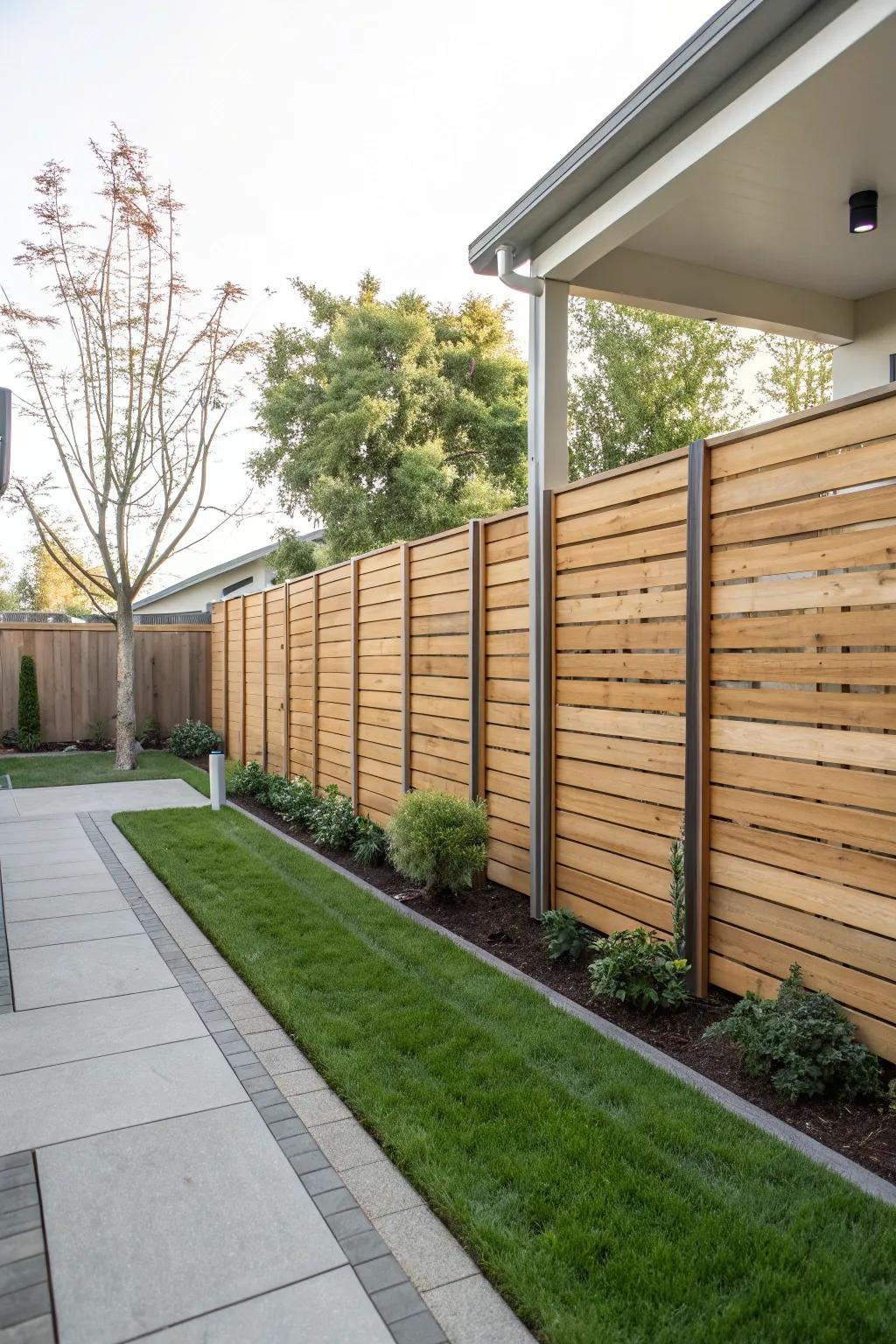 Vertical wood panels for a seamless extension