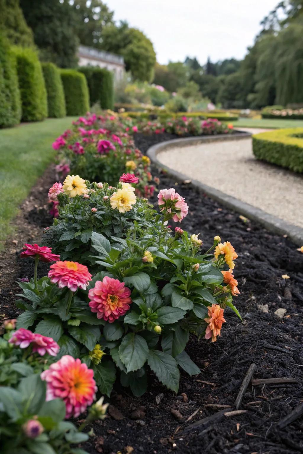 Mulch adds both beauty and function to your flower bed.