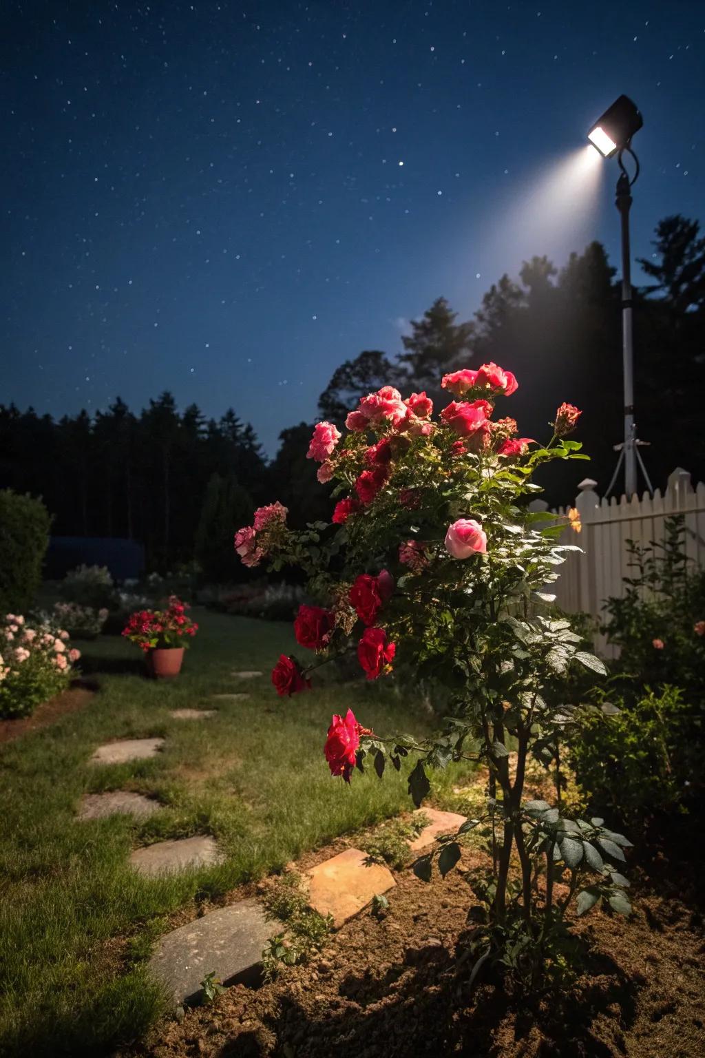 Let your favorite plants shine with accent lighting.