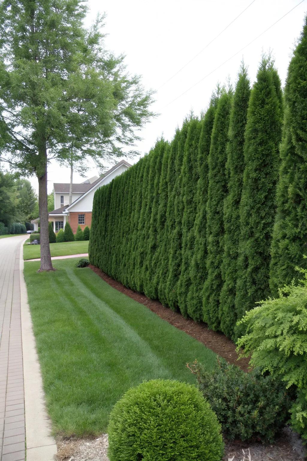 Arborvitae: A lush, evergreen solution for privacy.