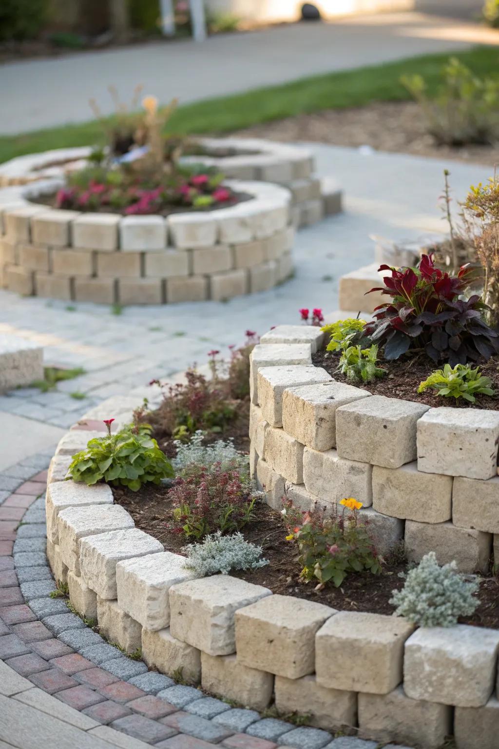 Create eye-catching designs with decorative block arrangements.