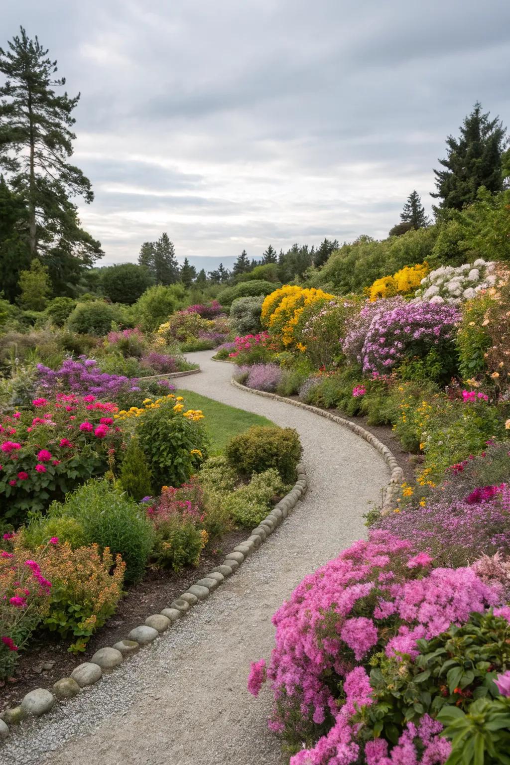 Garden paths create structure and guide the eye.