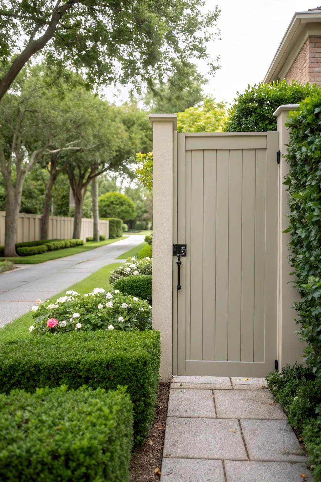 A privacy gate that keeps your home secure while looking stylish.